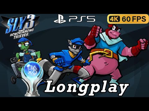 Sly 3: Honor Among Thieves (PS5) 100% Platinum Longplay (4K 60FPS, No Commentary)