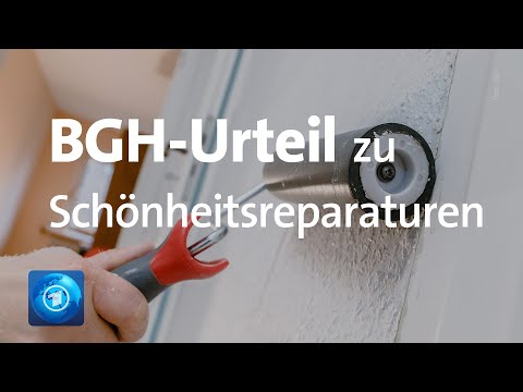 Bundesgerichtshof klärt Streit um Schönheitsreparaturen in Mietwohnungen