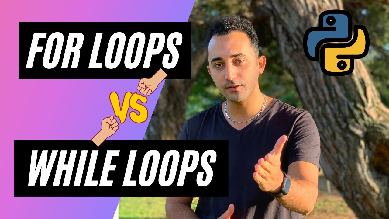 Difference between For loops and While loops (In Python)