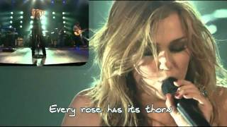 Every Rose Has Its Thorn - Miley Cyrus [Lyrics on screen]