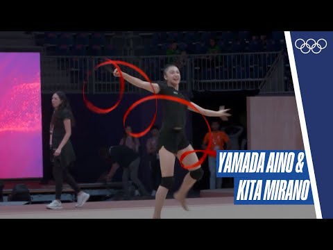 🇯🇵 Japan's Yamada Aino & Kita Mirano training at the World Championships 2023 I Valencia