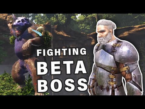 Fighting the DINOPITHECUS KING Boss in Beta Difficulty ► Ark Lost Island