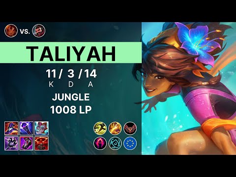 Taliyah Jungle vs Graves - 1008 LP Grandmaster - EUW 15.12
