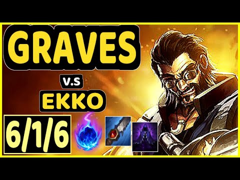 ZUAO (GRAVES) vs EKKO - 6/1/6 KDA JUNGLE CHALLENGER GAMEPLAY - BR