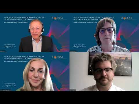 DEGEA-Webinar - Herausforderungen und Lösungsmöglichkeiten in der Aufbereitung flexibler Endoskope