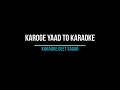 Karoge Yaad To Har Baat Karaoke | Bazaar | Bupinder Singh
