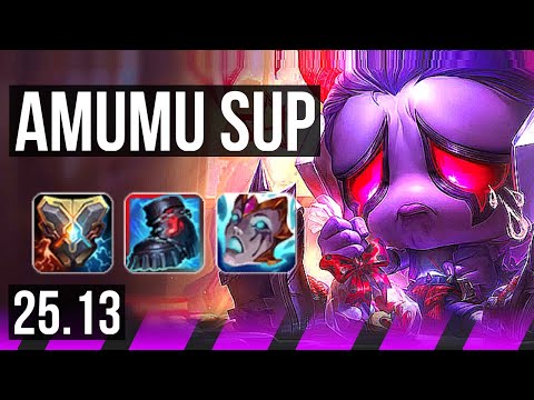 AMUMU & Aphelios vs LEONA & Jhin (SUP) | EUW Master | 25.13