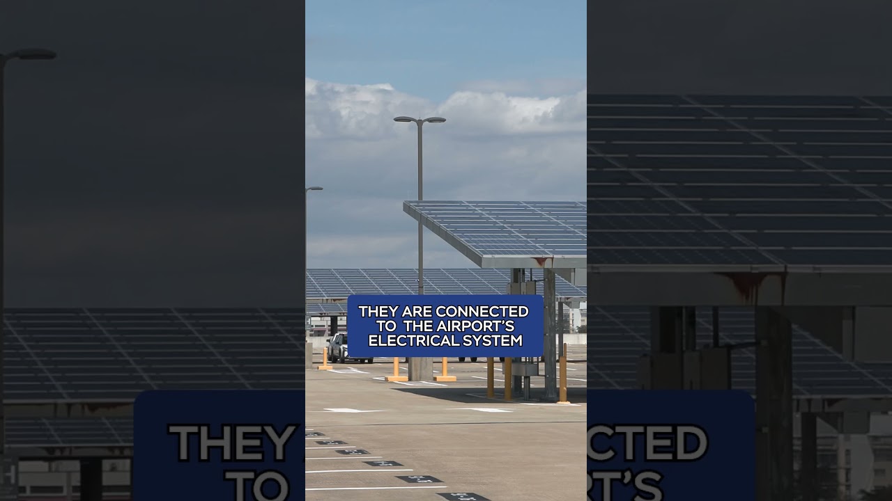 Earth Month Spotlight: Solar Panels at ​⁠the @BWI_airport daily garage