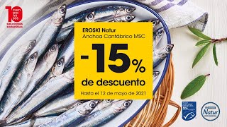 Eroski Anchoa del Cantábrico EROSKI Natur | -15 % de descuento anuncio