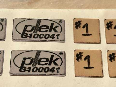 David Gilmour Red Strat Style Sticker Set – “#1” & PLEK Replica Decals image 9