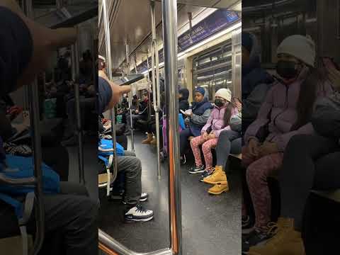 ROWDY MAN IN THE SUBWAY, NYPD TO THE RESCUE #shorts #nyc #subway #underground