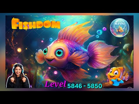 FISH DOM | Level 5846 to 5850 | Gaming With Keshi 🐬🐠