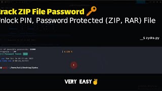 Crack Encrypted🔒 Zip File Password With Linux | (English)