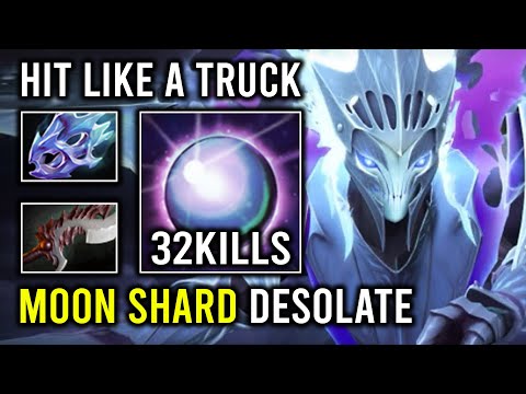 Brutal Late Game Desolate Moon Shard Hard Carry Spectre Hit Like a Truck Dota 2