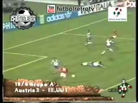 Austria 2 vs USA 1 Italia 90 Ogris, Rodax, Murray FUTBOL RETRO TV