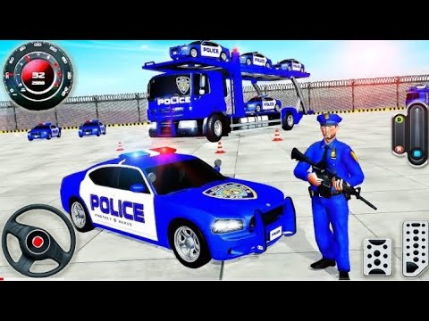 Grand Police Cargo Vehicles Simulator - Transporter Truck Police Cars Driver - Android GamePlay #2