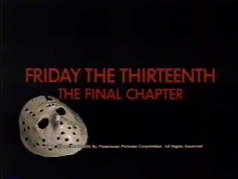 Friday the 13th: The Final Chapter 1984 TV trailer