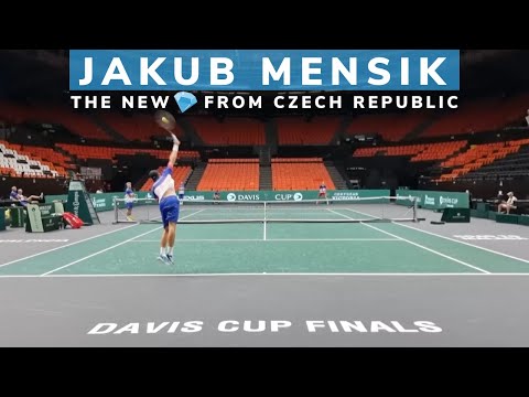 Jakub Mensik, the new diamond from Czech Republic (ATP n°151 at 18 yo | Practice Davis Cup 2023)