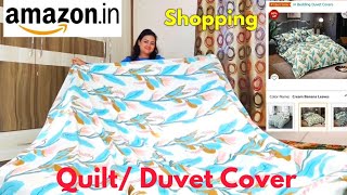 रजाई कवर Quilt Cover Duvet Cover Amazon Quilt Cover Review| Mil Furnishings Duvet Cover Review
