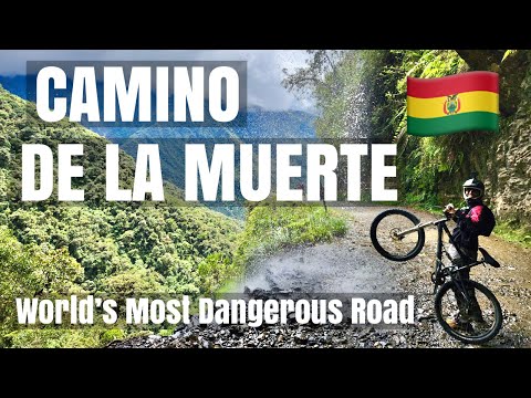 BOLIVIA'S DEATH ROAD. Camino de la Muerte.  Biking the World's Most Dangerous Road