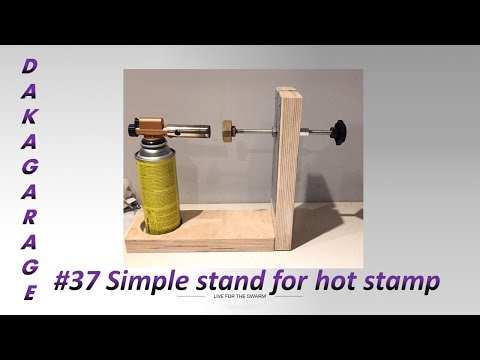 036 Simple stand for Branding Iron, prosty stojak do grzania stempla