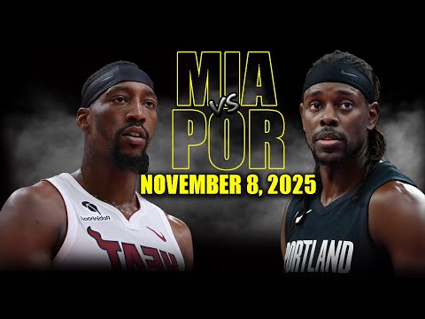 Miami Heat vs Portland Trail Blazers Full Game Highlights - November 8, 2025 | NBA Season