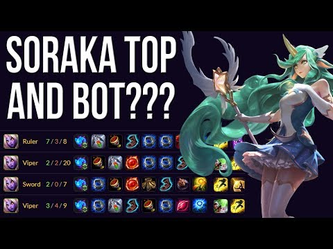 Why Soraka is being played as a Top Laner and Bot Laner