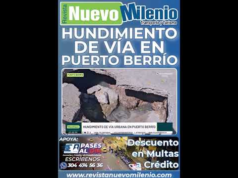 Se hundió calle en Puerto Berrio !