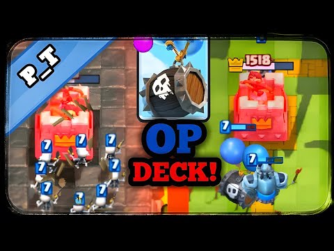 Too OP! 3.0 Skeleton Barrel & Miner Deck (Clash Royale)