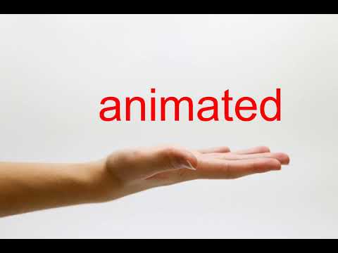 How to Pronounce animated - American English