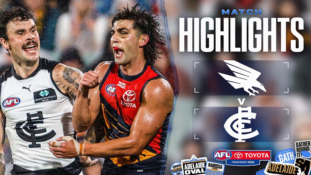 Adelaide Crows v Carlton Highlights | Round 5, 2026 | AFL