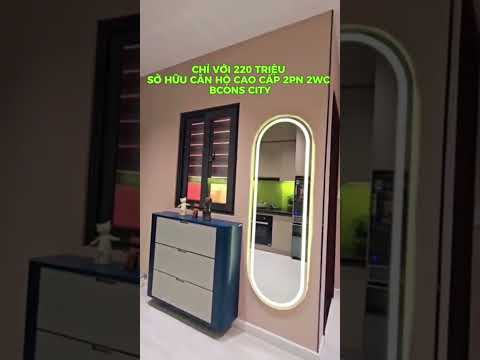 Bán căn hộ 2PN nội thất cao cấp liền kề Thủ Đức chỉ với 450tr tặng gói nội thất