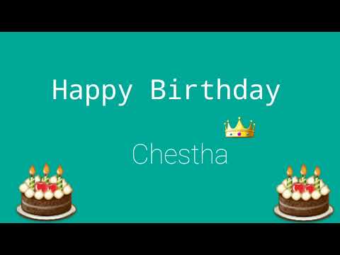 Happy Birthday Chestha | Happy Birthday Wishes For C Alphabet Names