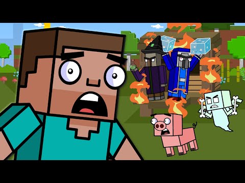ALLAY, WITCH HUT, & CHILLAGERS! | Block Squad (Minecraft Animation)