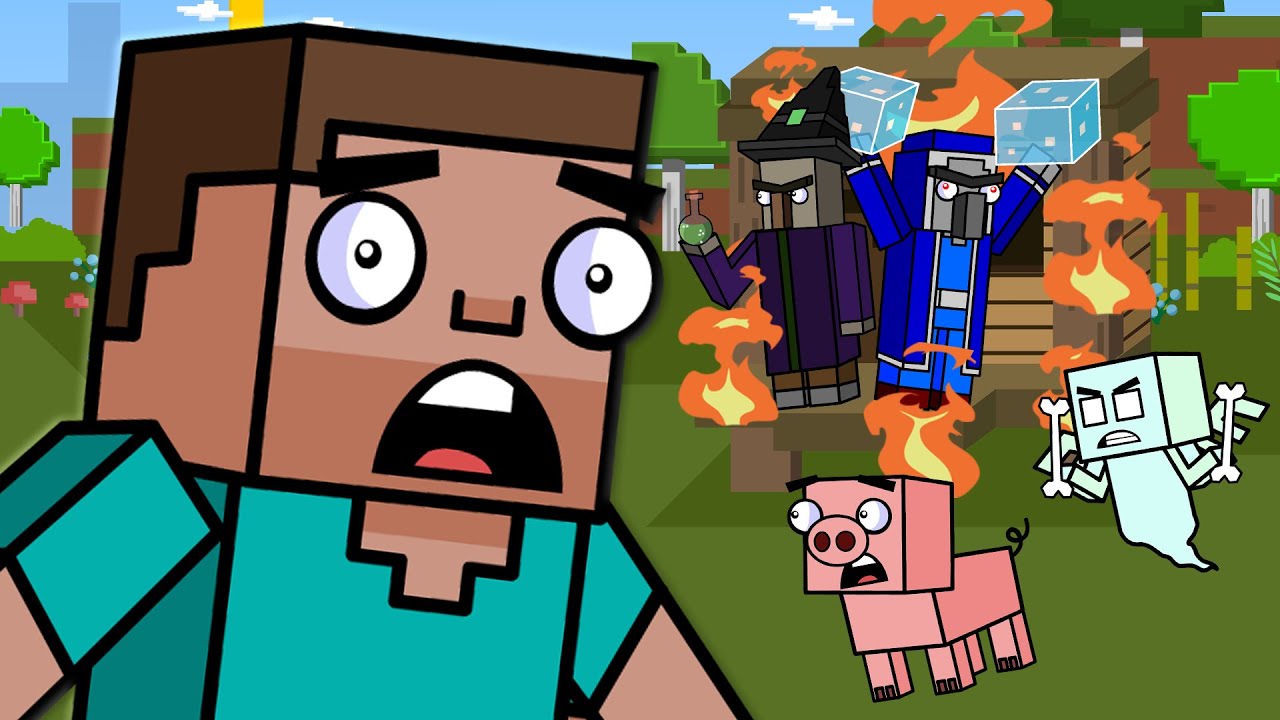 ALLAY, WITCH HUT, & CHILLAGERS! | Block Squad (Minecraft Animation)