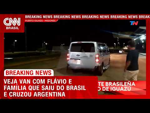 Van do Brasil com escolta de Flávio foi vista em aeroporto argentino | CNN NOVO DIA