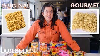 Pastry Chef Attempts to Make Gourmet Instant Ramen | Gourmet Makes | Bon Appetit