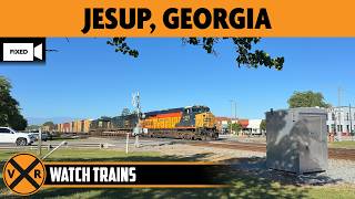 Jesup, Georgia, USA | LIVE Train Camera | Virtual Railfan (Fixed View – North)