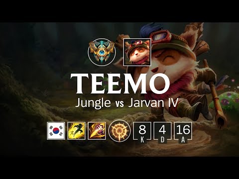 Teemo Jungle vs Jarvan IV - KR Challenger Patch 8.1