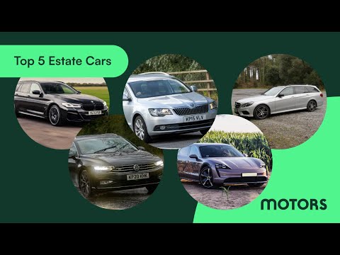 Top 5 Estate Cars: BMW 5 Series, Skoda Superb, Mercedes-Benz E-Class, VW Passat, Porsche Taycan
