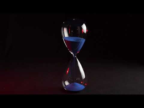 Ampulheta de areia azul, 1 hora