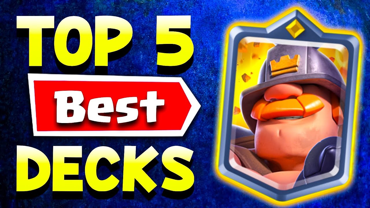 Top 5 BEST Decks for the 20 Win Challenge in Clash Royale 