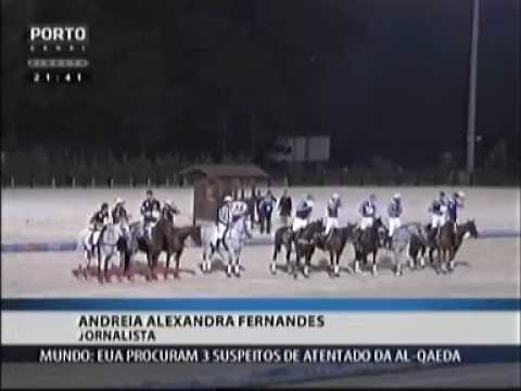 Reportagem do 'Porto Canal' sobre o Torneio Internacional de Horseball, com os campeões de quatro...