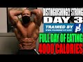 DISTINGUISHINGLY STRONG DAY 3 | FULL DAY OF EATING 4000 CALS TRAINING DAY | TRAINEDBYJP CLIENT