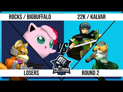 Collision 2025 - Top 16 - Rocks / Bigbuffalo VS 22K / Kalvar - Melee Doubles