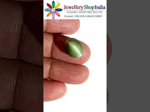 Quartz Cats Eye Stone (Certified) Lehsunia Stone video thumbnail