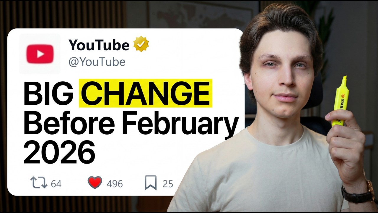 YouTube is Changing in 2026 (Do THIS Before February)
