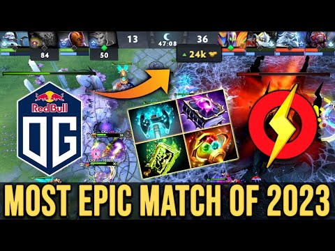 EPIC BASE RACE - 80 MIN MEGA CREEPS COMEBACK - OG vs Ooredoo Thunders DPC 2023 DOTA 2