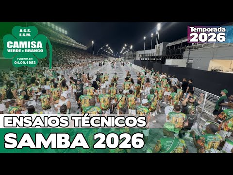 CAMISA VERDE E BRANCO 2026 | ENSAIO TÉCNICO LARGADA E PISTA | SAMBA AO VIVO #ETSP26