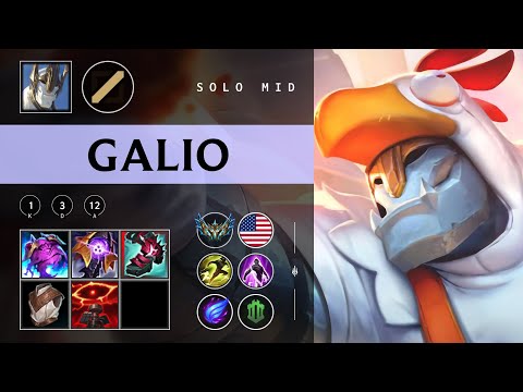 Galio Mid vs Orianna - NA Challenger Patch 25.24
